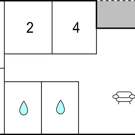 アパート 4 Bedroom In